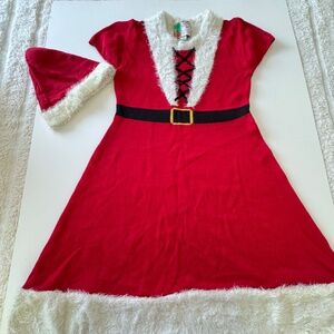 Christmas Knit Santa Dress with Hat Size XL